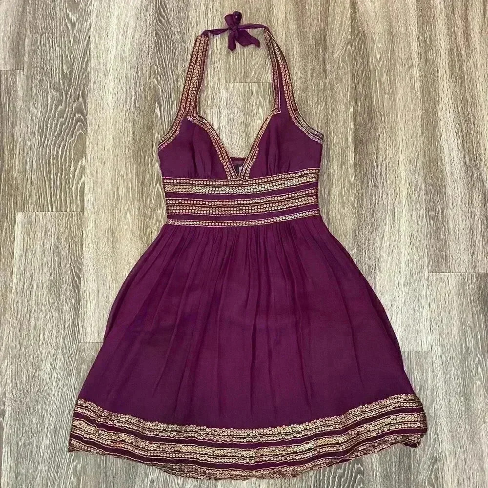 Womens Adrianna Papell Evening Purple Dress - P6
